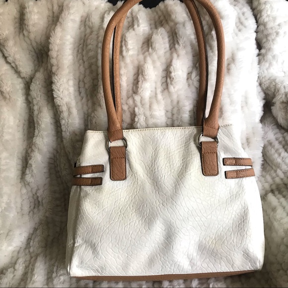 Rossetti Off White and Tan Shoulder Bag. - Picture 2 of 16
